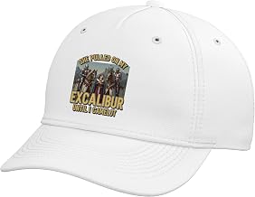 She Pulled On My Excalibur Until I Camelot Funny Medievalpun Adjustable Baseball Hat