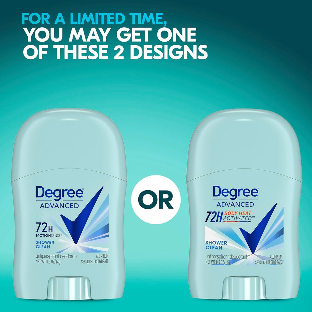 Advanced Antiperspirant Deodorant by Degree – 0.5 Ounce (Pack of 6), Pack of 6, Model PPAX1407240