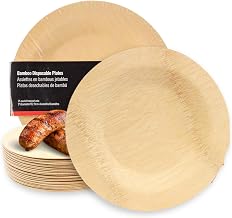 Disposable Round Plate, 9" diameter, Pack of 25