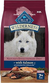 Blue Buffalo Wilderness Salmon & Wholesome Grains Senior Dry Dog Food 24 lb