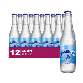 12-Pack of Mineragua Mineral Water Glass Bottle 12 fl oz by Jarritos – 12 Fl Oz (Pack of 12), yellow, Pack of 12