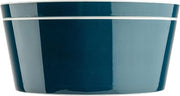 Tablecraft Marvista Collection Round Stackable Bowl and Lid, 4.5 Qt Capacity, 10.5" x 10.5" x 5", Lagoon Melamine, Space-Saving Food Container for Prep, Serving, and Organization