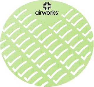 Hospeco CC-002 Airworks AWUS002-BX Light Green Herbal Mint Urinal Screen (Pack of 10)