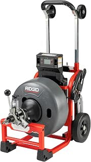RIDGID K-4310 FXP 5/8" Drum Machine with AUTOFEED and Cable Counter, Professional Drain Cleaning Machine Kit with 2 FXP Batteries and Charger
