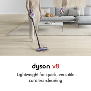 V8 Cordless Vacuum (Renewed Premium) by Dyson – 0.14 gallons, Silver/Nickel, Model 400473-03