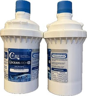 C Pure Oceanloch+S Water Filter Replacement Cartridge – 2-Pack, 1 Micron Rating, 1.67 GPM Flow – Compatible with Everpure H-300+M, H-300, H-200 Systems