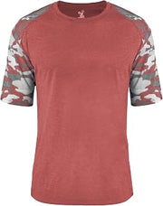 Vintage Camo Sport Tri-Blend Tee by Badger