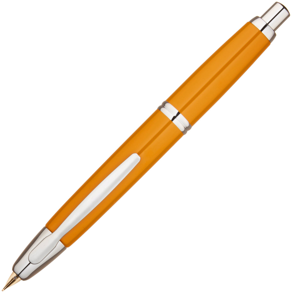 "Capless (special alloy nib) / Deep Yellow [nib : Medium] by PILOT – 1 Count (Pack of 1), Body : brass, Deep Yellow, Model FCN1MRDYM