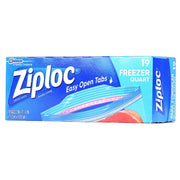 Freezer Bags by Ziploc – Quart, 1.0 quarts, Clear, Pack of 19, Model 00388