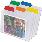 Pendaflex Poly File Folders, Letter size, Assorted (55702), 12.39 x 9.99 x 1.99 inches, 25 per box