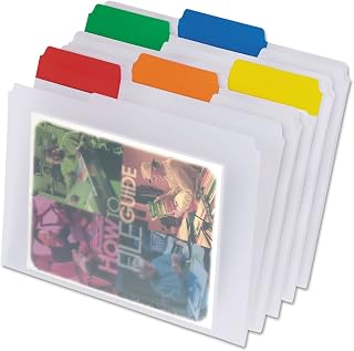 Pendaflex Poly File Folders, Letter size, Assorted (55702), 12.39 x 9.99 x 1.99 inches, 25 per box