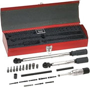 KLEIN TOOLS 57060 Torque Set, Made in USA, Master Electricians Torque Wrench Set with 2 Adjustable Screwdrivers, Micro-Adjustable for Accuracy, 25-Piece