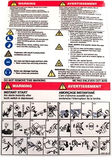 Hypertherm 110391 Label, Warning "Instant Start"-Pix & Wd