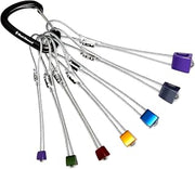 BLACK DIAMOND Classic Stopper Set #5-11, Durable Aluminum Nuts, Color-Coded | essential trad protection set, durable galvanized steel cables, versatile passive placements, material, cable
