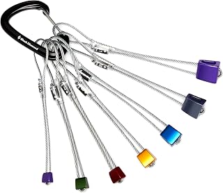BLACK DIAMOND Classic Stopper Set #5-11, Durable Aluminum Nuts, Color-Coded | essential trad protection set, durable galvanized steel cables, versatile passive placements, material, cable