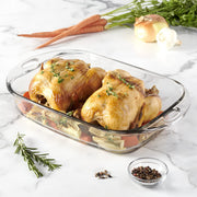 4-Quart Premium Rectangular Baking Dish by Anchor Hocking – 4 Quart, Glass, Clear, Pack of 3, Model 81999L11