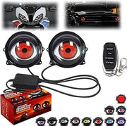 2PCS Dynamic Demon Eye Headlights，33 Modes*2-Lens