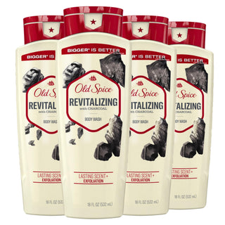 Cleansing for Men by Old Spice – 18 Fl Oz (Pack of 4), Pack of 4, Model Body Wash