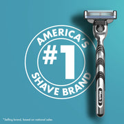 Mach 3 Razor Refils 12 pack by Gillette – 1 Count (Pack of 12), Silver, Pack of 12, Model 91993560