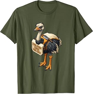 Evolution Chose Violence Isometric Emu Tactical Bird Humor T-Shirt