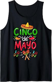 Cinco De Mayo Mexican Party Fiesta Hat Tank Top