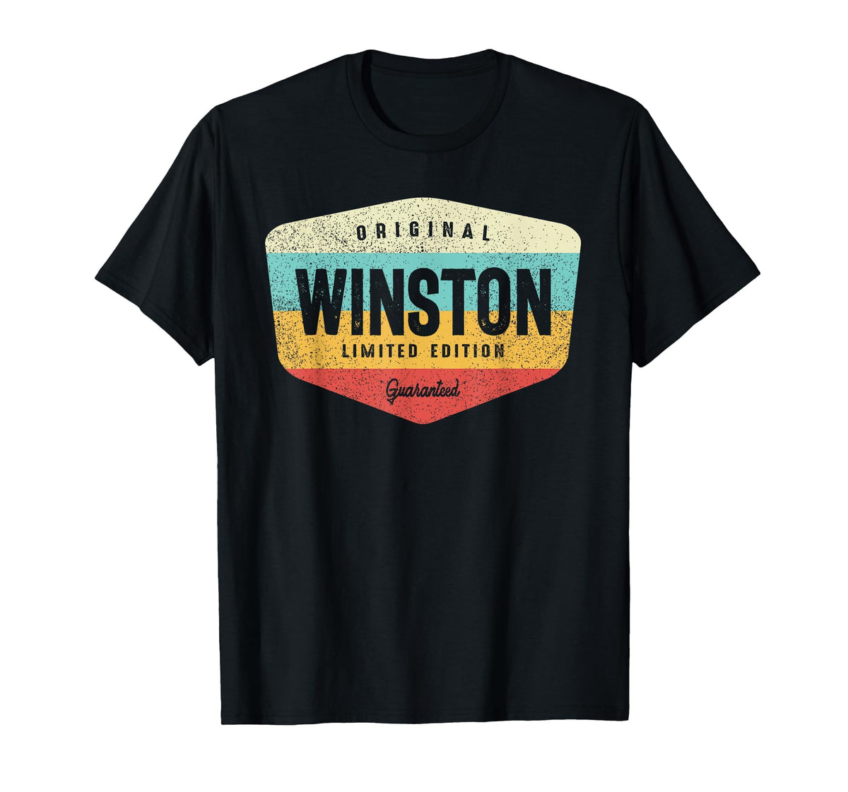 Winston Personalized Name - Winston T-Shirt by Winston Personalized Name Cld. – Black