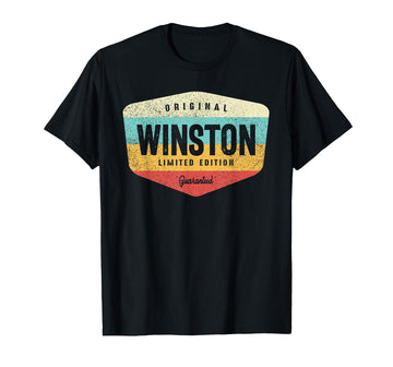 Winston Personalized Name - Winston T-Shirt by Winston Personalized Name Cld. – Black