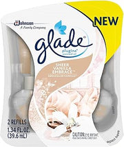 Glade Plugins Refills Sheer Vanilla Embrace 1.34 FL OZ, 2 CT (Pack - 6)