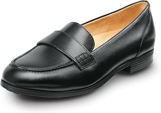 SR Max Womens Black Roseland MaxTrax Soft Toe SRO Slip-On Dress Shoe