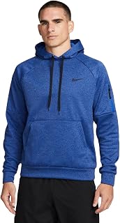 Nike Men's Therma Training Hoodie (US, Alpha, XX-Large, Regular, Regular, Coastal Blue)