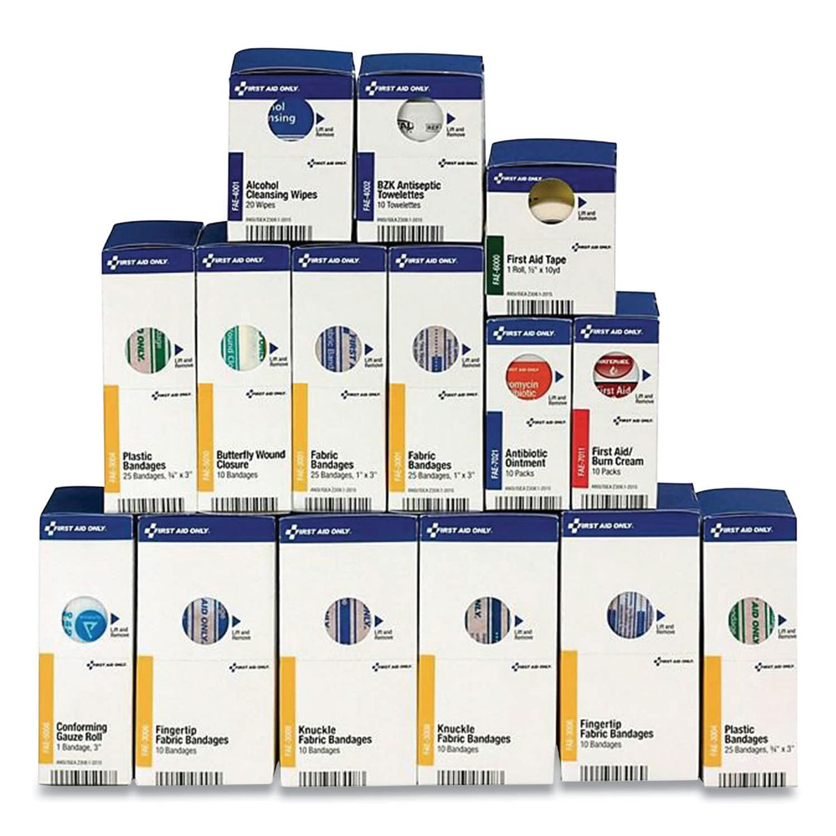 Refill for Smartcompliance General Business Cabinet (209 Pieces) by First Aid Only – Model FAO700001