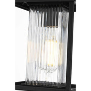 Dover One Light Outdoor Pendant Black by Lighting Design – Iron, Black, Model OD302H11BK