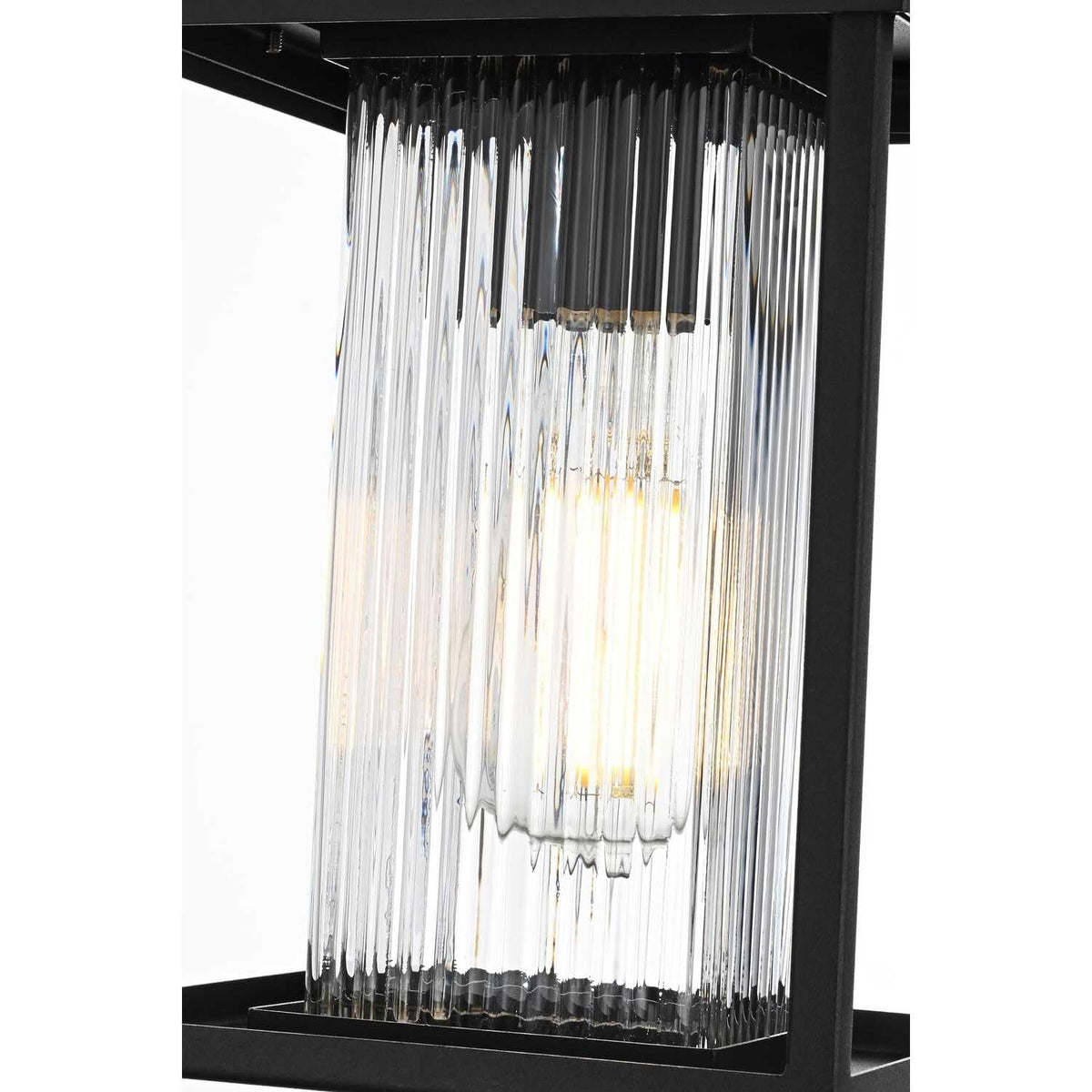 Dover One Light Outdoor Pendant Black by Lighting Design – Iron, Black, Model OD302H11BK