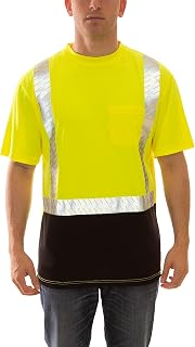 TINGLEY Job Sight S74122 Class 2 Premium T-Shirt, Fluorescent Yellow-Green/Black