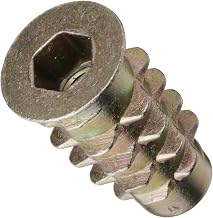 E-Z LOK Thread Insert for Soft Wood, Hex Flanged, 10-32, 20mm, 25 ct