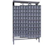 QUANTUM STORAGE SYSTEMS 77" H x 48" W x 18" D / 303 Drawers Free Standing Slider Systems Gray / Gray Standing Shelf Units