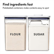 OXO 8 Piece (Pack of 2) / Original / Transparente Container Sets