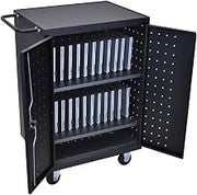 Luxor LLTP24-B Laptop, Tablet, Chromebook Charging Computer Cart made of Heavy Duty Steel, 1 Pack