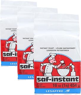 Red Star Lesaffre Yeast Instant, 16 Ounce (Pack of 3)