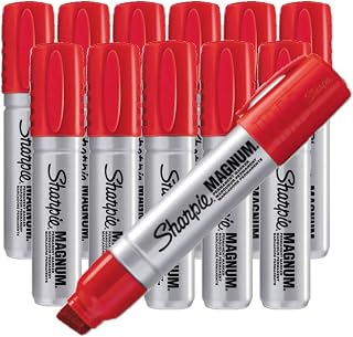 Sharpie Permanent Marker Magnum Red - Pack of 12