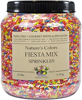 India Tree Nature’s Colors Fiesta Sprinkles, 2.9 lb Canister