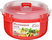 Sistema Microwave Collection Round Bowl, 30.4 oz./0.9 L, Red