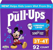 Pull-Ups Boys' Potty Training Pants, Size 3T-4T, 92 Count