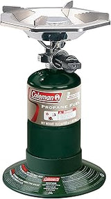 Coleman BottleTop Propane Stove with Adjustable Burner, Portable Camping/Backpacking Cooker with 7650 BTUs of Power for Camping, Tailgating, Grilling, & More