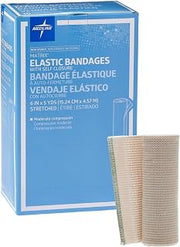 Medline Non-Sterile Matrix Elastic Bandages with Self-Closure, Stretched, 6" x 5 yd. (15.2 cm x 4.6 m), Ideal for Wound Care, Pack of 1