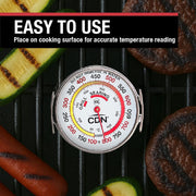 Grill Surface Thermometer | NSF Certified | ProAccurate® | Temperature Zones by CDN – 1, Stainless Steel, Silver, Model 1751038