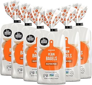 Little Northern Bakehouse Gluten Free Plain Bagels, Non-GMO and Allergy-Friendly Bagels (6 pack, 14 oz. each)