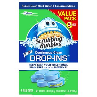 5-Pk Toilet Cleaner Drop Ins (Case/6) by Scrubbing Bubbles – 1 Count (Pack of 6), Pack of 6, Model 71196