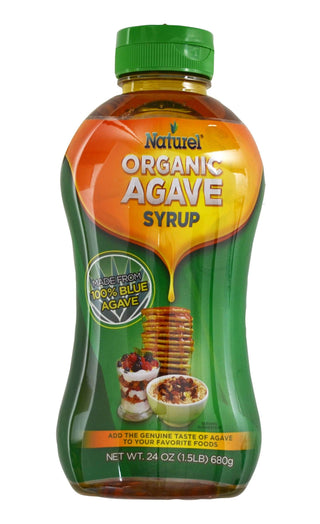 Naturel Organic Light Agave Syrup by Sugar Foods – 24 Ounces, Pack of 8