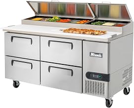 Migali C-PP67-D-HC 67″ Pizza Prep Table with Drawers